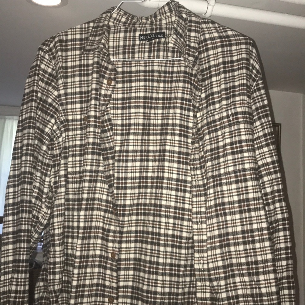 J crew men’s size L flannel button down